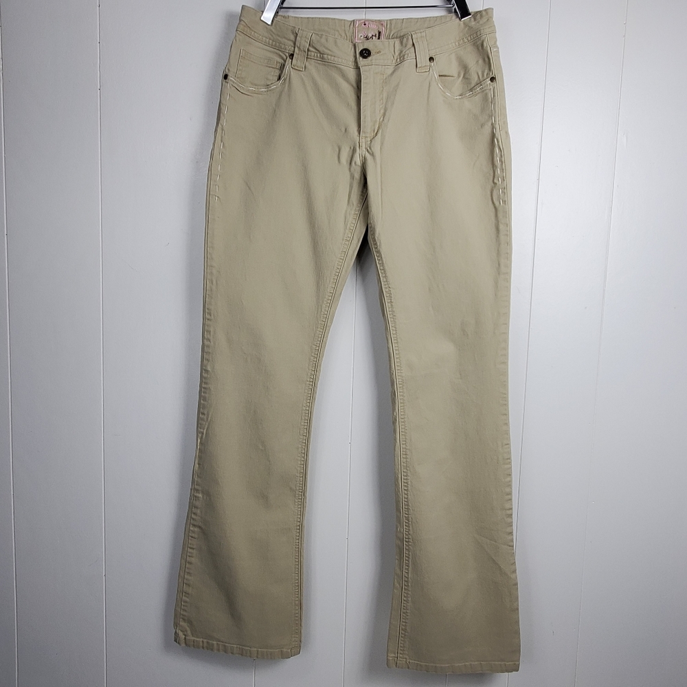 Star bootcut embroidered Cream pants size 9